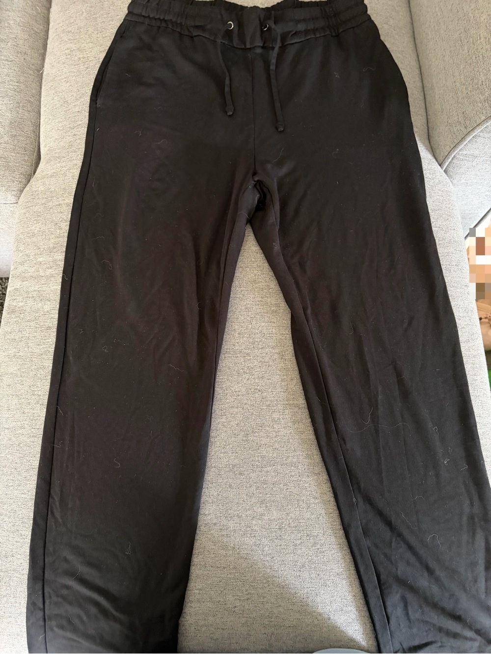 Badgley Mischka Black Drawstring Track Pants